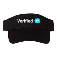 Social Media Verified Account With Check Mark Badge Valucap Bio-Washed Visor