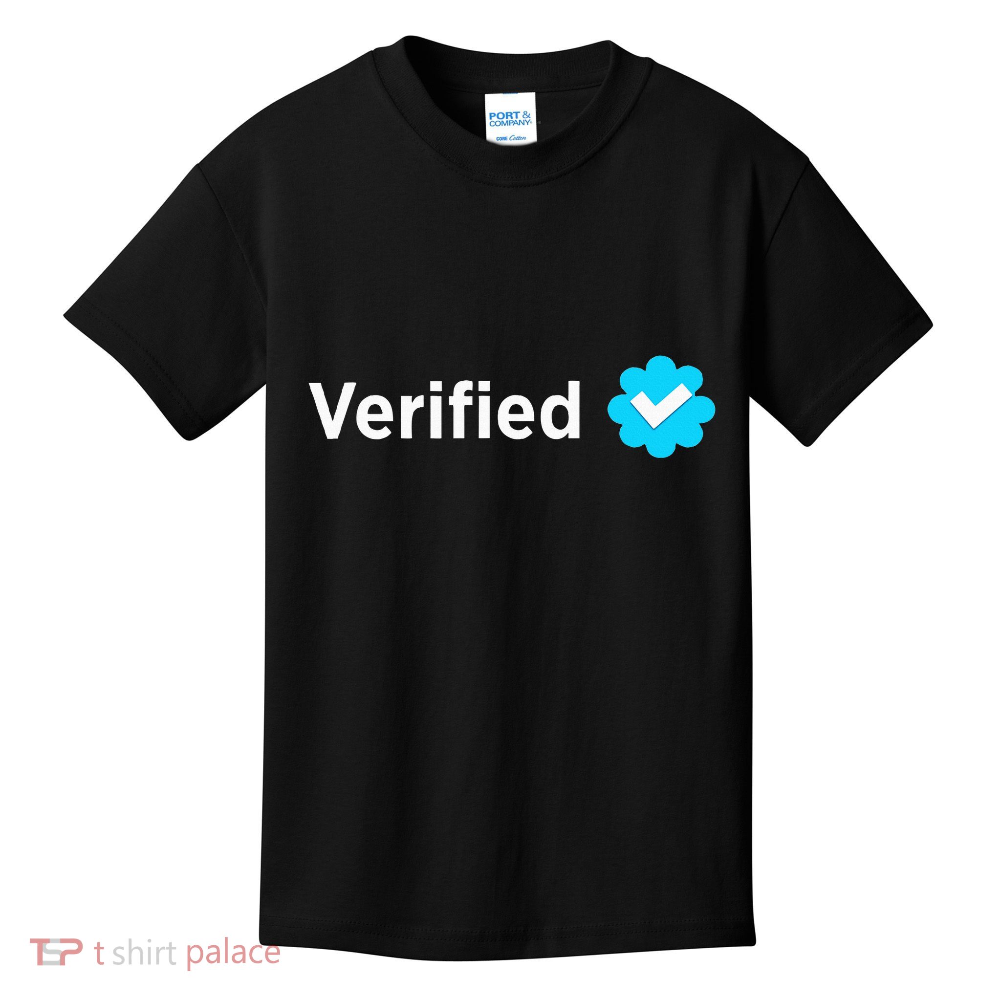 Social Media Verified Account With Check Mark Badge Kids T-Shirt