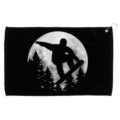 Snowboard Moon vintage Freestyle Snowboarding Grommeted Golf Towel