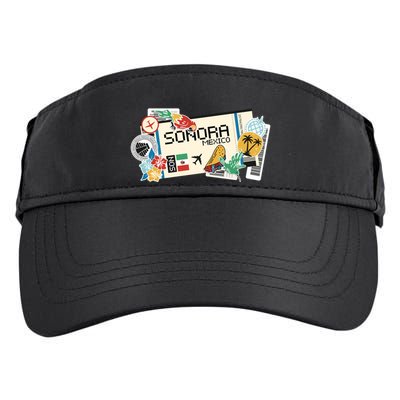 Sonora Mexican Vacation Holidays Estado De Sonora Mexico Funny Gift Adult Drive Performance Visor