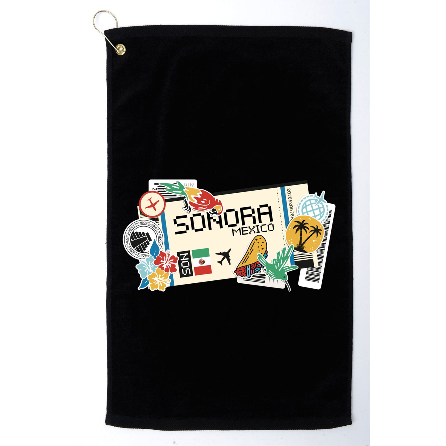 Sonora Mexican Vacation Holidays Estado De Sonora Mexico Funny Gift Golf Towel