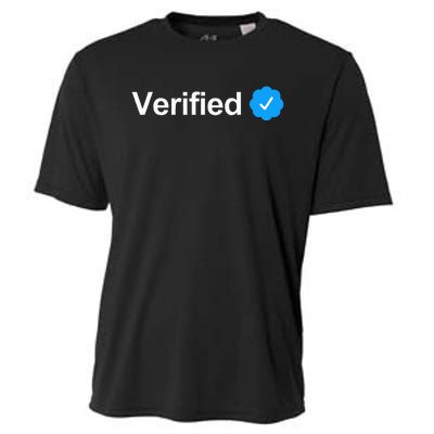 Social Media Verified Account Check Mark Cooling Performance Crew T-Shirt