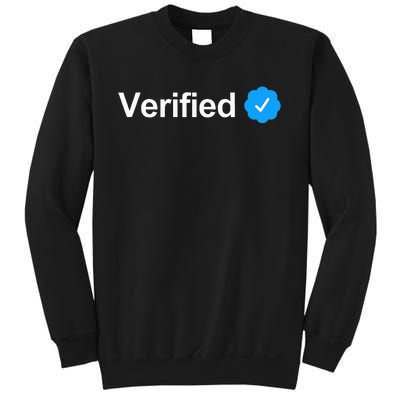 Social Media Verified Account Check Mark Sweatshirt