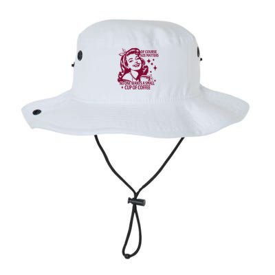 Size Matters Vintage Retro Housewife Funny Coffee Sarcastic Bucket Hat