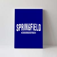 Springfield Massachusetts Vintage University College Style Gift Canvas