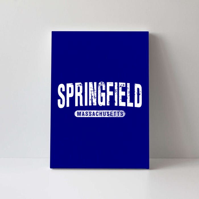 Springfield Massachusetts Vintage University College Style Gift Canvas