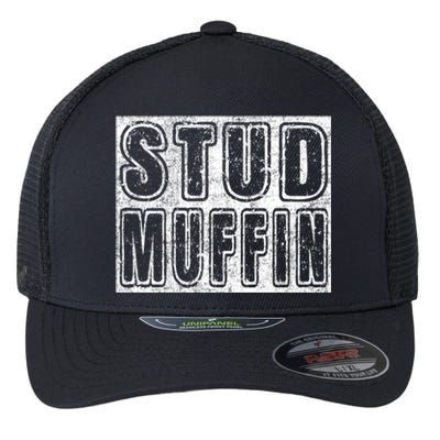 Stud Muffin Vintage Graphic Muffin Pun Meaningful Gift Flexfit Unipanel Trucker Cap