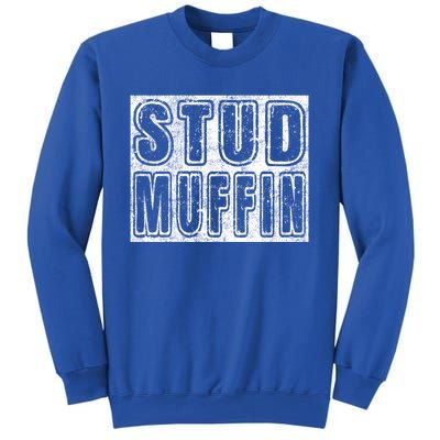 Stud Muffin Vintage Graphic Muffin Pun Meaningful Gift Sweatshirt