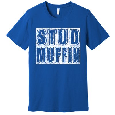 Stud Muffin Vintage Graphic Muffin Pun Meaningful Gift Premium T-Shirt