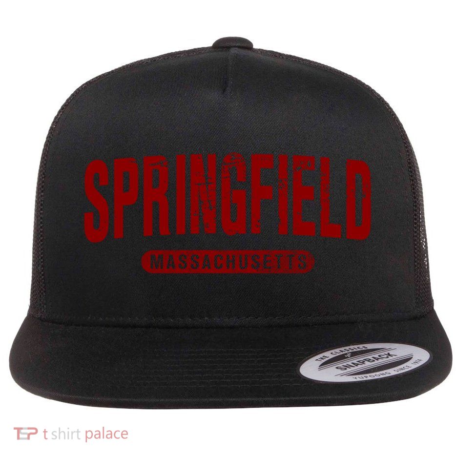 Springfield Massachusetts Vintage University College Style Gift Flatbill Hat