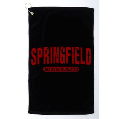 Springfield Massachusetts Vintage University College Style Gift Golf Towel
