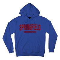 Springfield Massachusetts Vintage University College Style Gift Hoodie