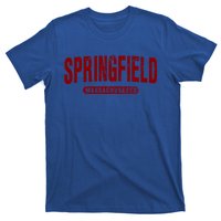 Springfield Massachusetts Vintage University College Style Gift T-Shirt