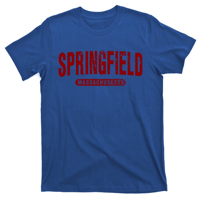 Springfield Massachusetts Vintage University College Style Gift T-Shirt