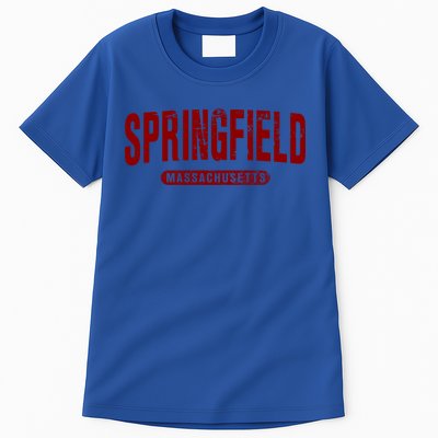Springfield Massachusetts Vintage University College Style Gift Tall T-Shirt