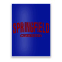 Springfield Massachusetts Vintage University College Style Gift Poster