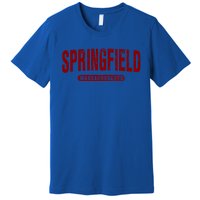 Springfield Massachusetts Vintage University College Style Gift Premium T-Shirt