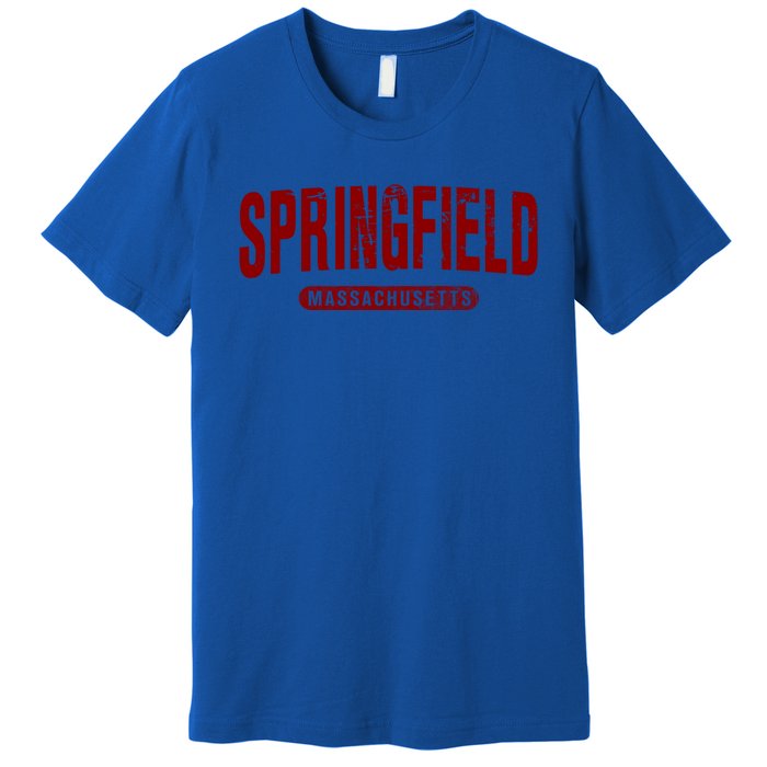 Springfield Massachusetts Vintage University College Style Gift Premium T-Shirt