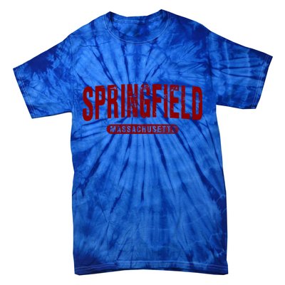 Springfield Massachusetts Vintage University College Style Gift Tie-Dye T-Shirt
