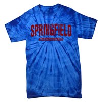 Springfield Massachusetts Vintage University College Style Gift Tie-Dye T-Shirt