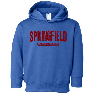 Springfield Massachusetts Vintage University College Style Gift Toddler Hoodie
