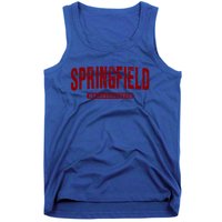 Springfield Massachusetts Vintage University College Style Gift Tank Top