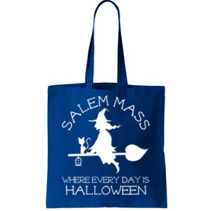 Salem Mass Where Every Day Is Halloween Witch Massachusetts Gift Tote Bag