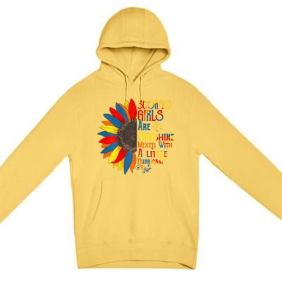 Sunshine Mixed With Hurricane Scorpio Birthday Gift Premium Pullover Hoodie