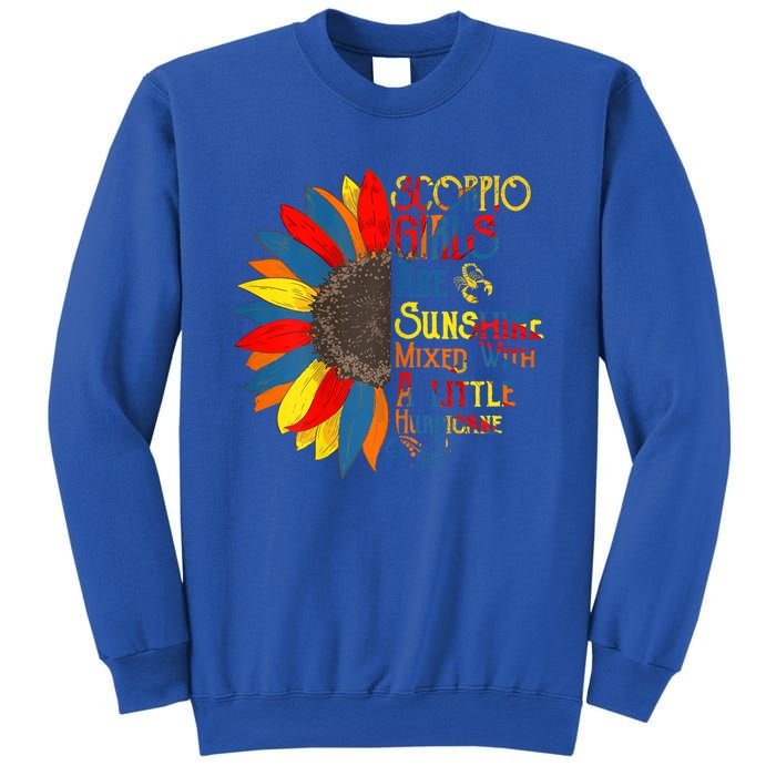 Sunshine Mixed With Hurricane Scorpio Birthday Gift Sweatshirt