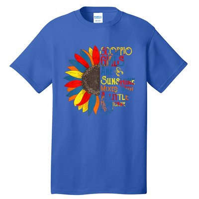 Sunshine Mixed With Hurricane Scorpio Birthday Gift Tall T-Shirt