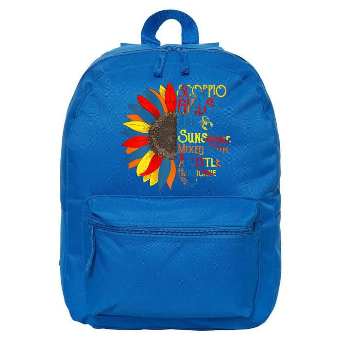 Sunshine Mixed With Hurricane Scorpio Birthday Gift 16 in Basic Backpack