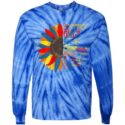 Sunshine Mixed With Hurricane Scorpio Birthday Gift Tie-Dye Long Sleeve Shirt