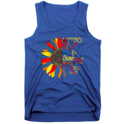 Sunshine Mixed With Hurricane Scorpio Birthday Gift Tank Top