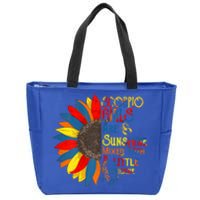 Sunshine Mixed With Hurricane Scorpio Birthday Gift Zip Tote Bag