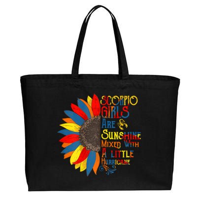 Sunshine Mixed With Hurricane Scorpio Birthday Gift Cotton Canvas Jumbo Tote