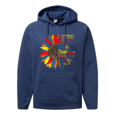 Sunshine Mixed With Hurricane Scorpio Birthday Gift Performance Fleece Hoodie