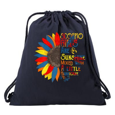 Sunshine Mixed With Hurricane Scorpio Birthday Gift Drawstring Bag