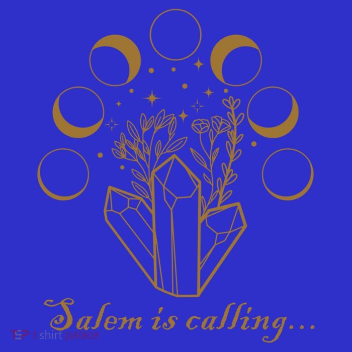 Salem Ma Witch Trials 1692 Moon Phase Crystals Witchcraft Gift Tall T-Shirt