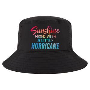 Sunshine Mixed With Little Hurricane Funny Positive Message Cool Gift Cool Comfort Performance Bucket Hat