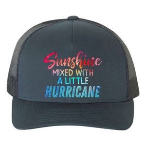 Sunshine Mixed With Little Hurricane Funny Positive Message Cool Gift Yupoong Adult 5-Panel Trucker Hat