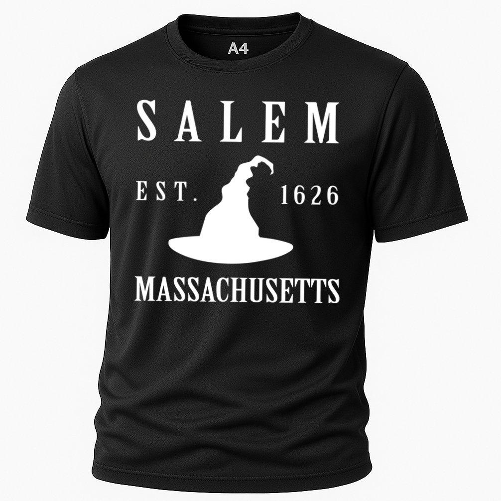 Salem Massachusetts Witch Gift Cooling Performance Crew T-Shirt