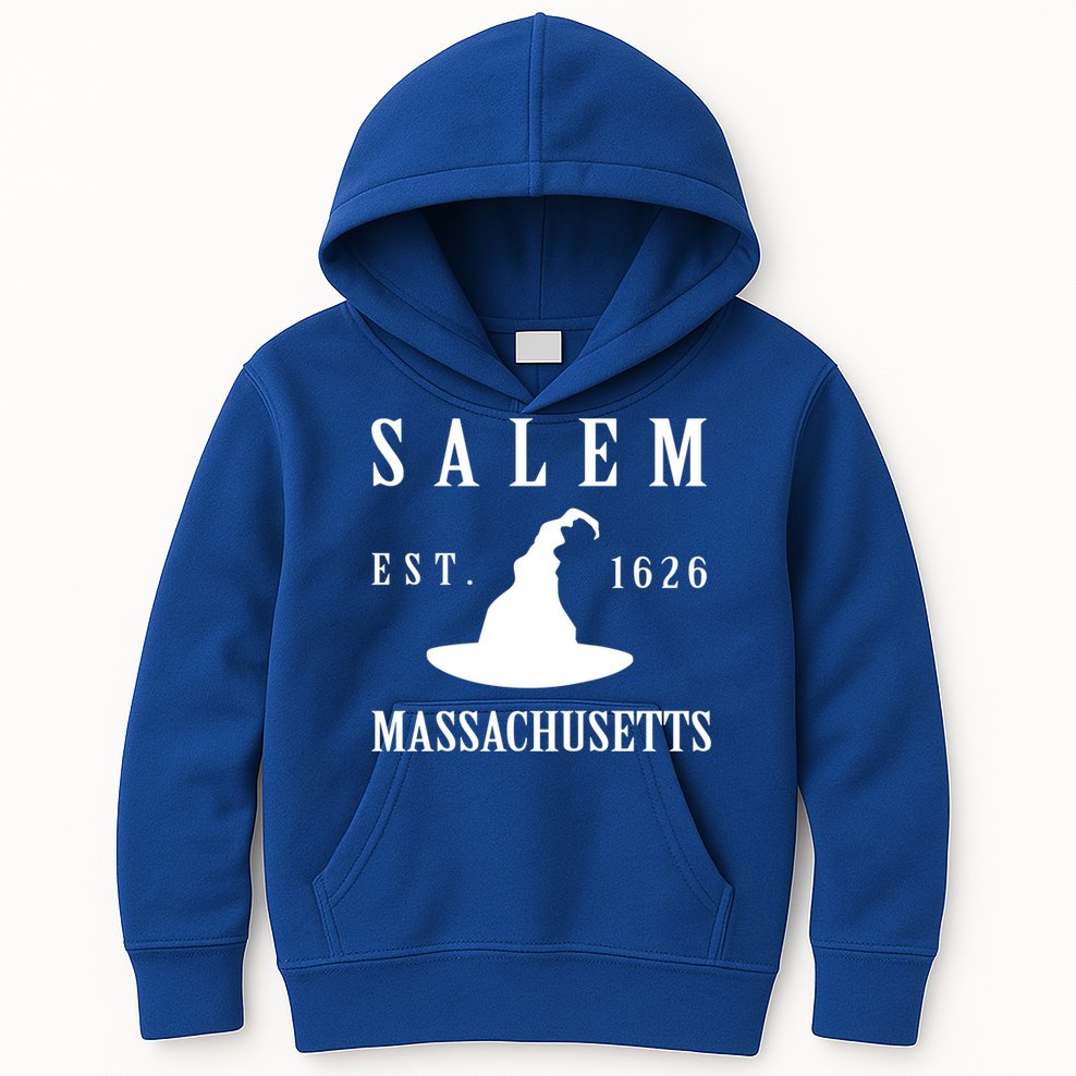 Salem Massachusetts Witch Gift Kids Hoodie