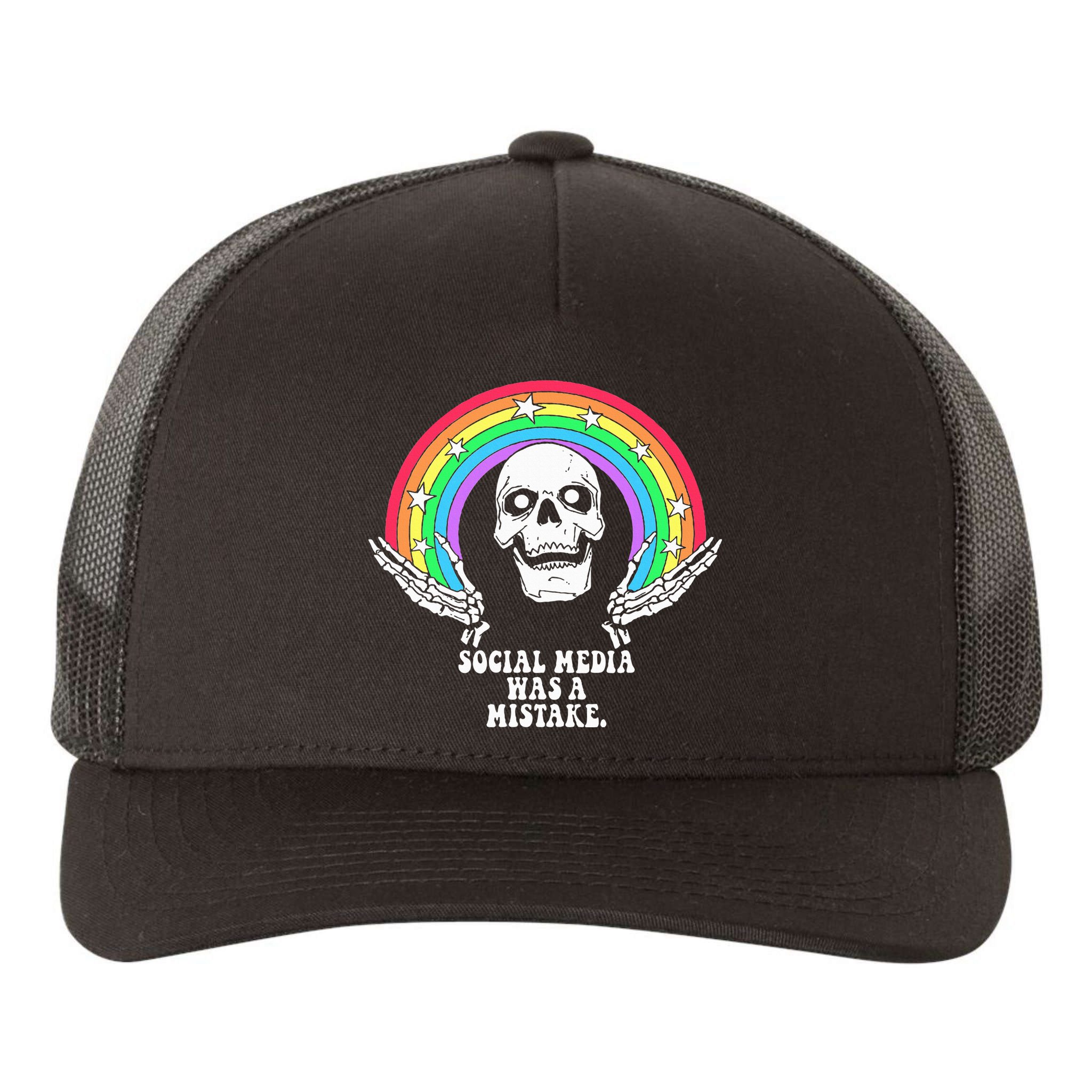 Social Media Was A Mistake Yupoong Adult 5-Panel Trucker Hat