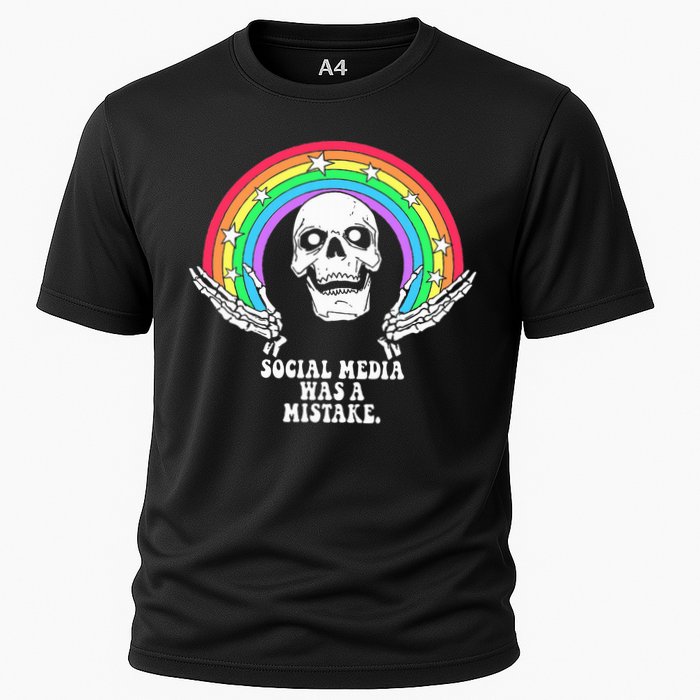 Social Media Was A Mistake Cooling Performance Crew T-Shirt