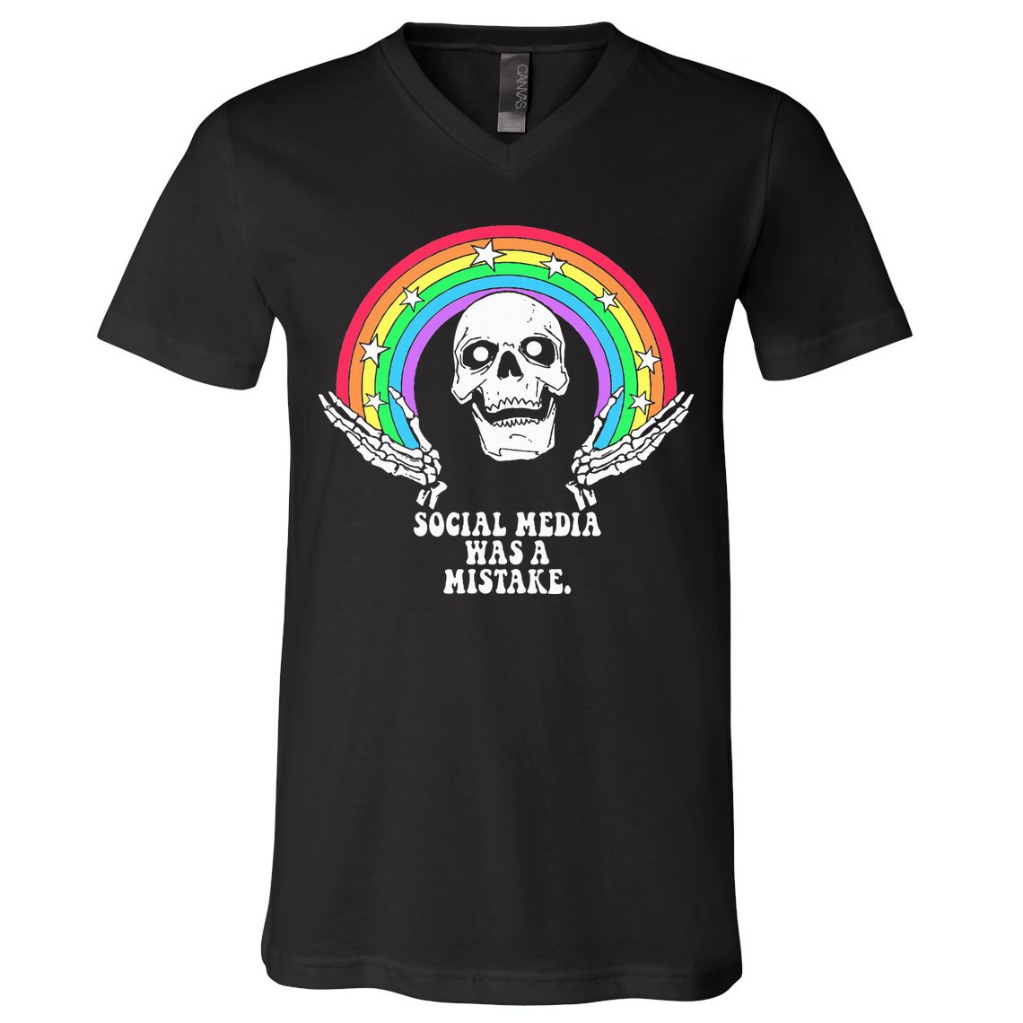 Social Media Was A Mistake V-Neck T-Shirt
