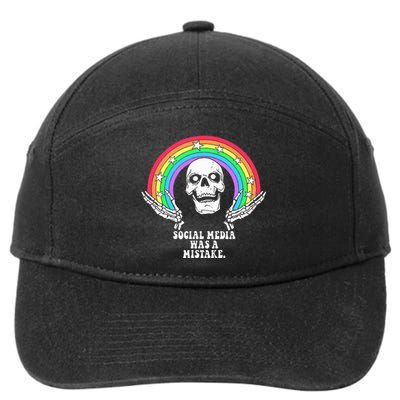 Social Media Was A Mistake 7-Panel Snapback Hat