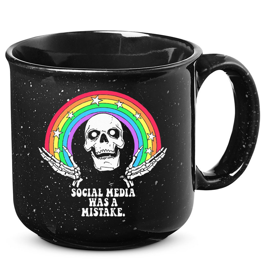 Social Media Was A Mistake 15oz Campfire Ceramic Mug