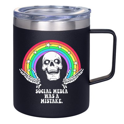 Social Media Was A Mistake 12oz Stainless Steel Coffee Mug