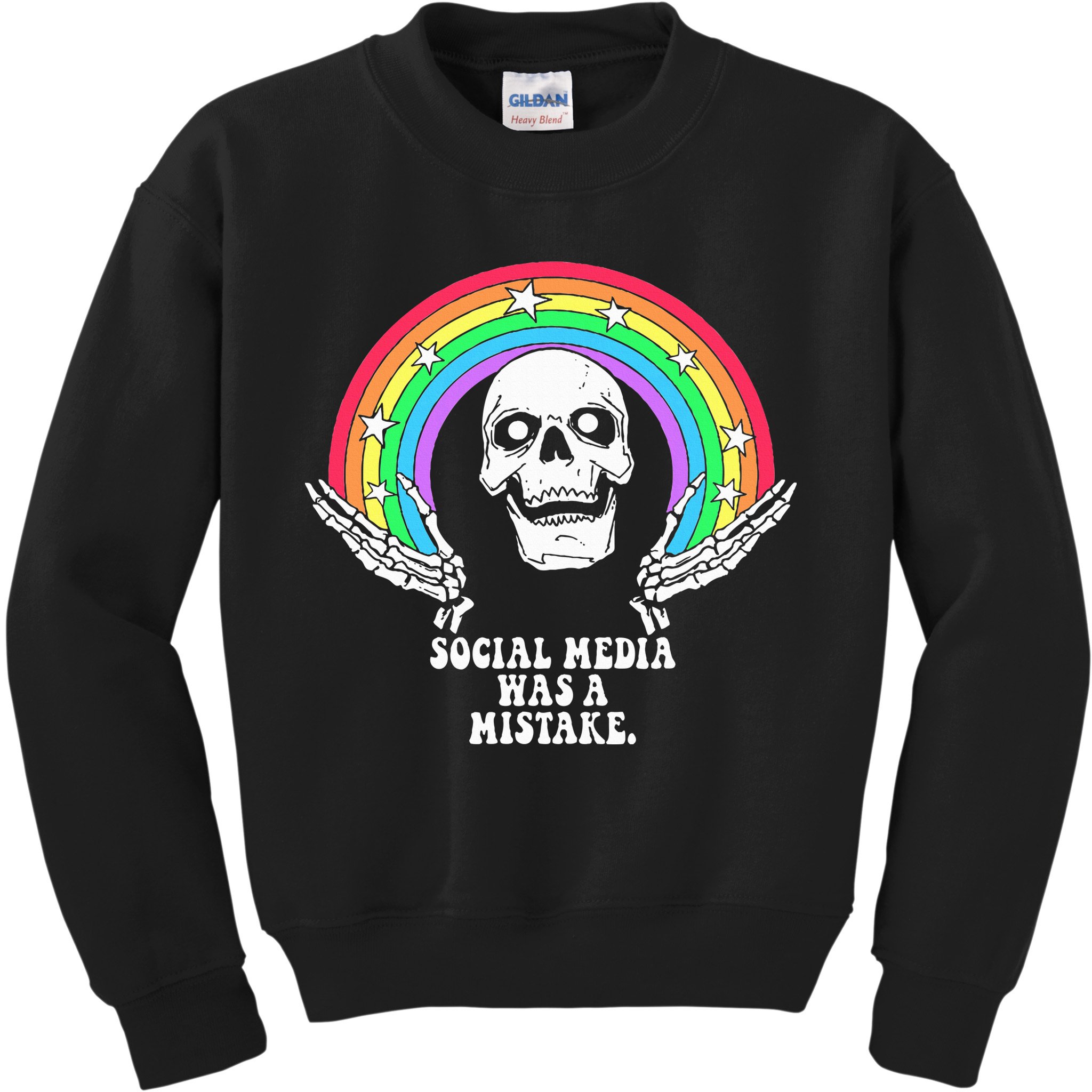 Social Media Was A Mistake Kids Sweatshirt
