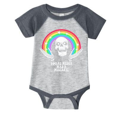 Social Media Was A Mistake Infant Baby Jersey Bodysuit